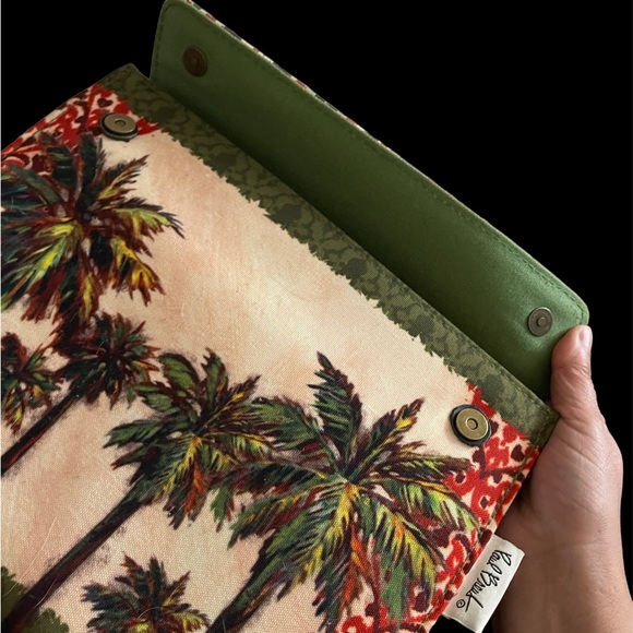 Envelope Palm Tree clutch bag - Picture 4 of 6